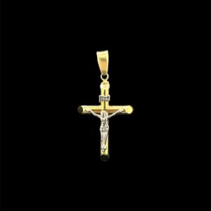 Pendentif Croix avec Christ 2 Ors