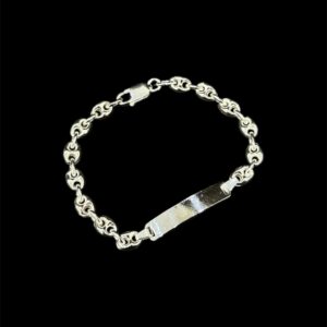 Gourmette Enfant Maille Grain de Café 15 cm