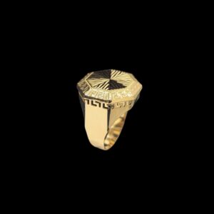 Chevalière Octogone Soleil