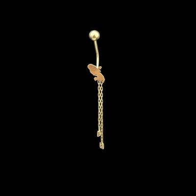 Piercing Nombril Chainette Martinique & Diamant