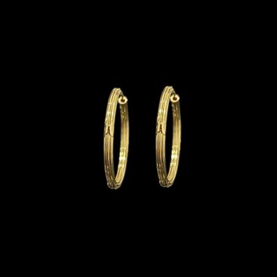 Créoles Croisillons 30 mm
