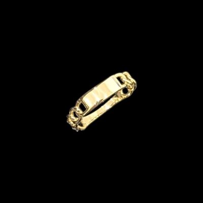 Bague Maille Gourmette Identité