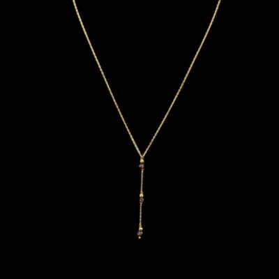 Ensemble Chainette Grenat Boule