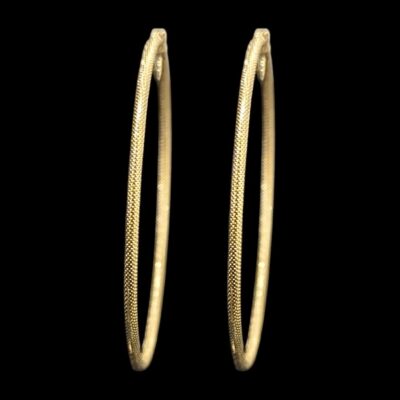 Créoles Sablées Mat 63 mm 2 mm