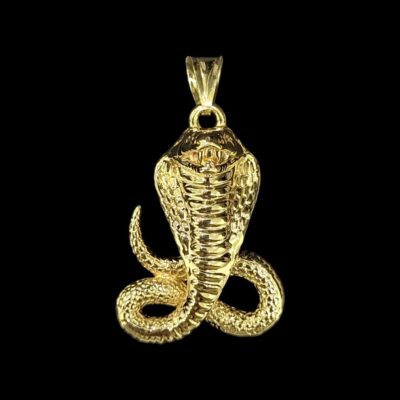 Pendentif Serpent Cobra Electroformé 3D