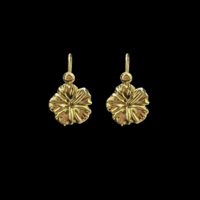 Boucles d'Oreilles Dormeuse Hibiscus