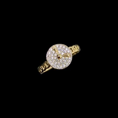 Bague Montre Empierrée