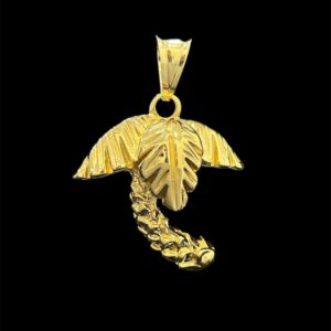 Pendentif Palmier Electroformé 3D