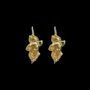 Boucles D'Oreilles Dormeuses Tête Madras
