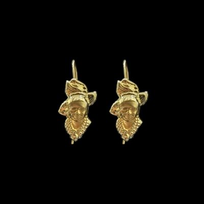 Boucles D'Oreilles Dormeuses Tête Madras