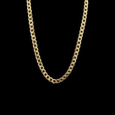 Collier Maille Gourmette 9 mm 60 cm