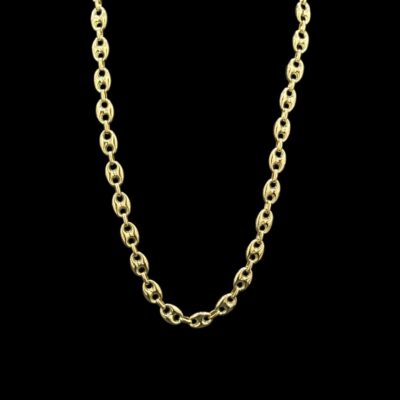 Collier Grain De Café 10 mm 65 cm
