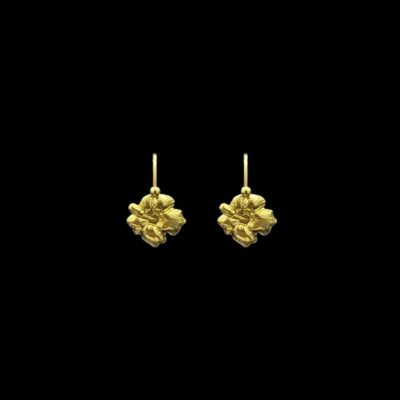 Boucles D'Oreilles Dormeuse Hibiscus