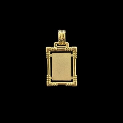 Pendentif Plaque Découpe 22 mm