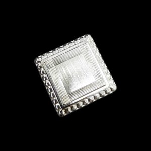 Chevalière Biscuit Carrée