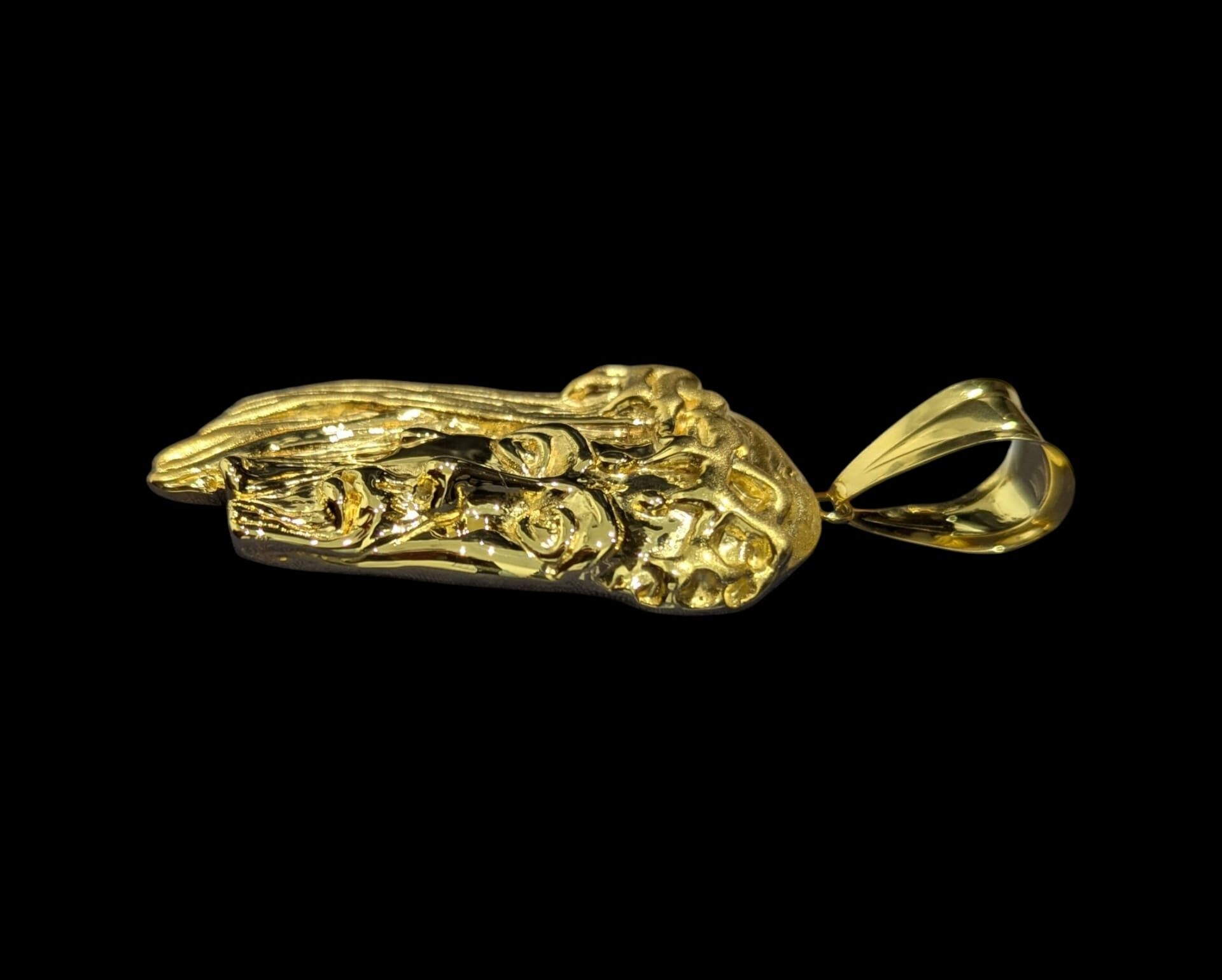 Pendentif Tête De Christ Électroformé 3D 5.3 cm 3.4 cm – Image 2