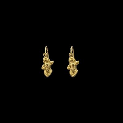Boucles D'Oreilles Dormeuse Petite "Tête Madras"