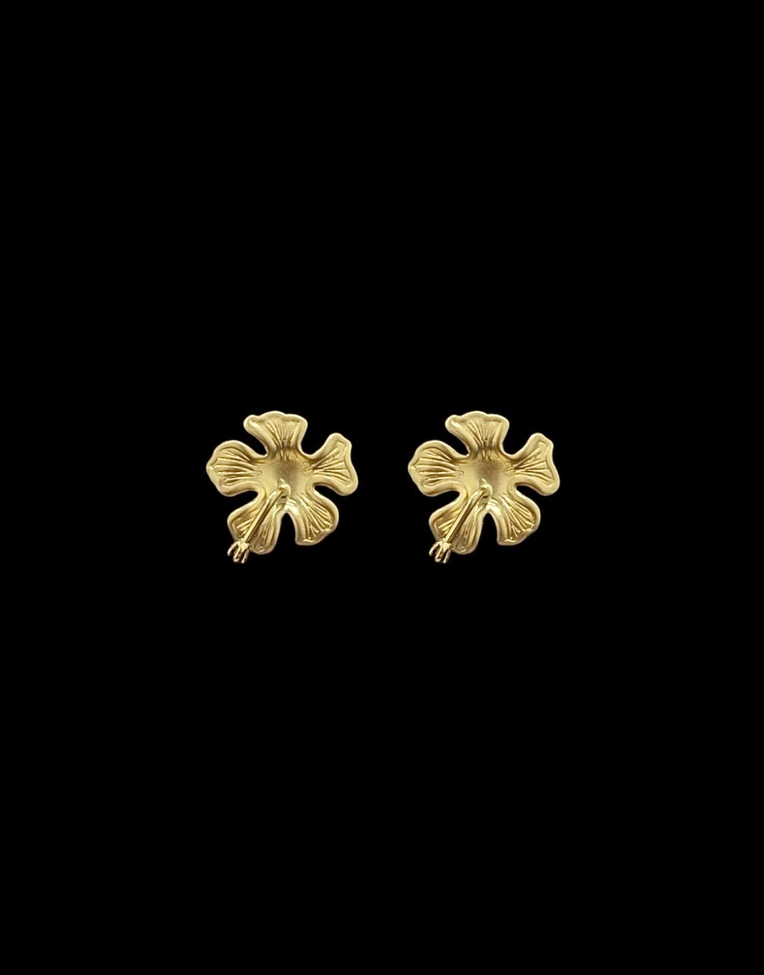 Boucles d'Oreilles Hibiscus Mat