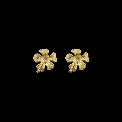 Boucles d'Oreilles Hibiscus Mat