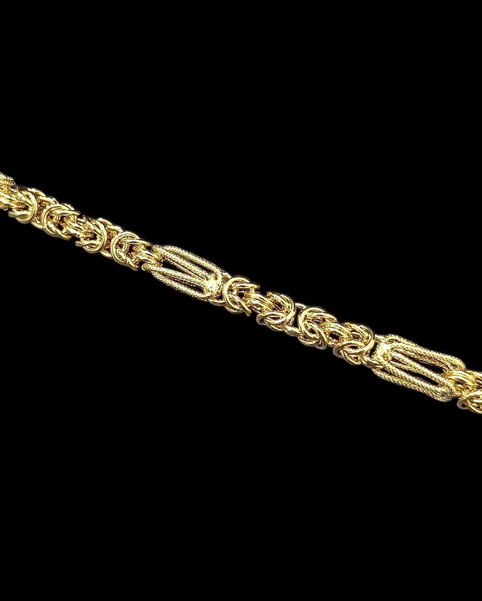Collier Maille Royal Fantaisie Lisse Sablé 80 cm 7 mm – Image 2