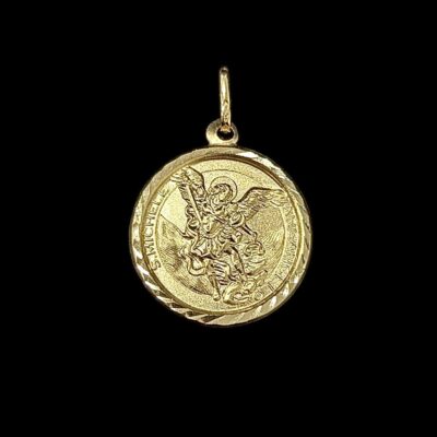 Pendentif Rond Saint Michèle 22 mm