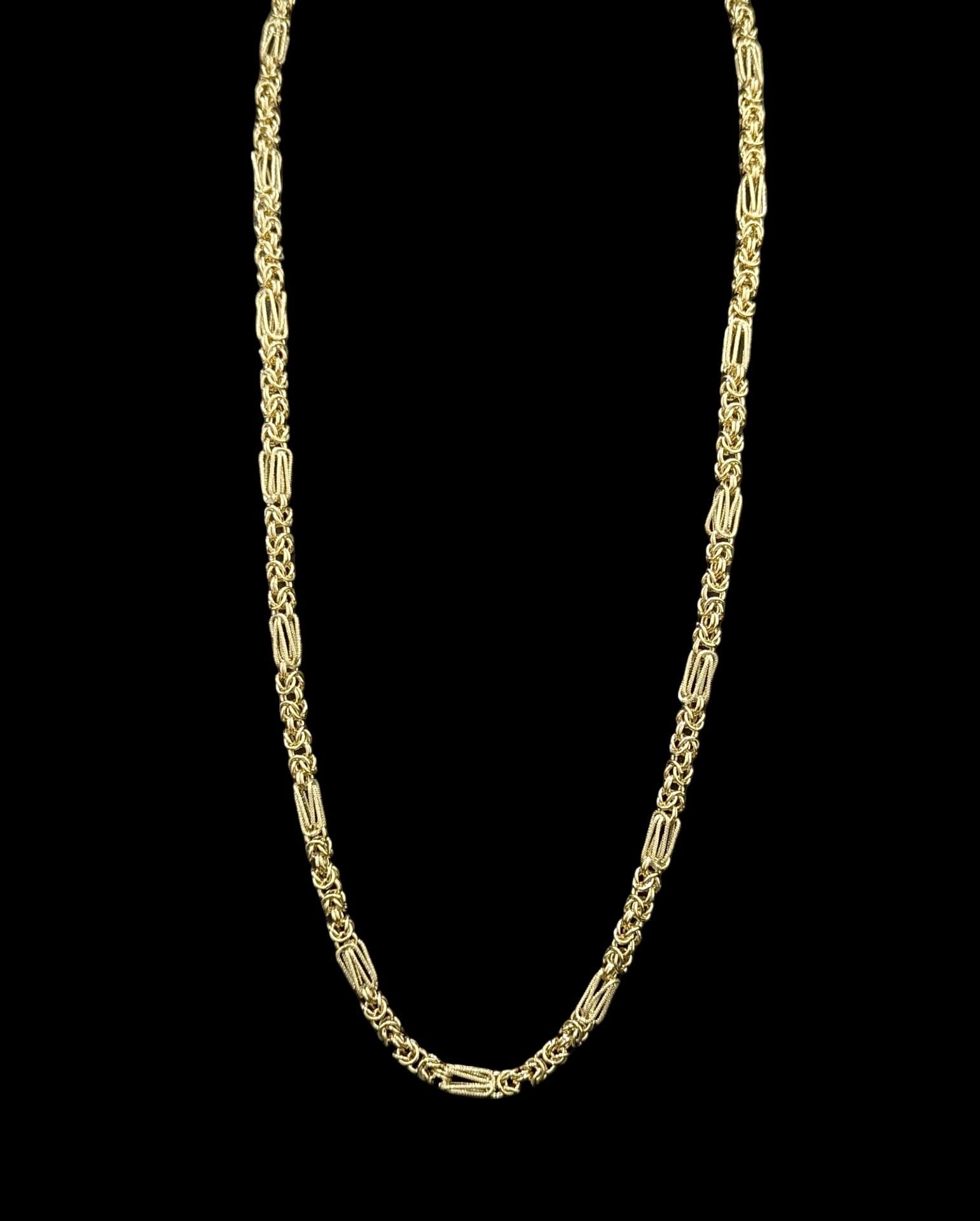 Collier Maille Royal Fantaisie Lisse Sablé 80 cm 7 mm