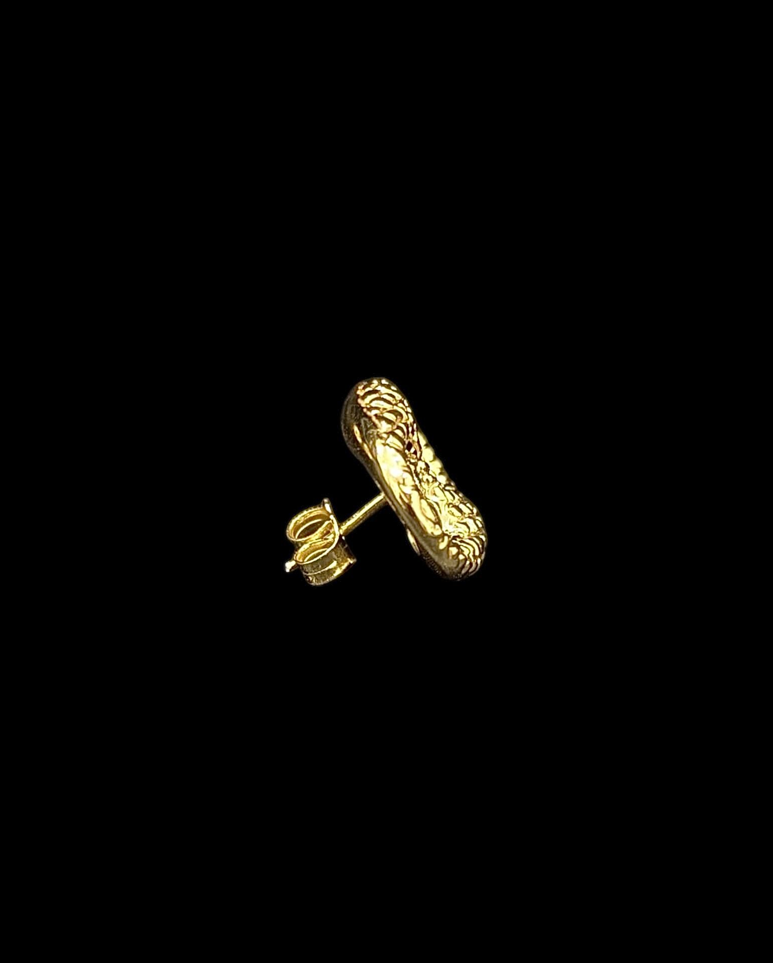 Boucles D'Oreilles Grain de Café Nuggets 19 mm – Image 2