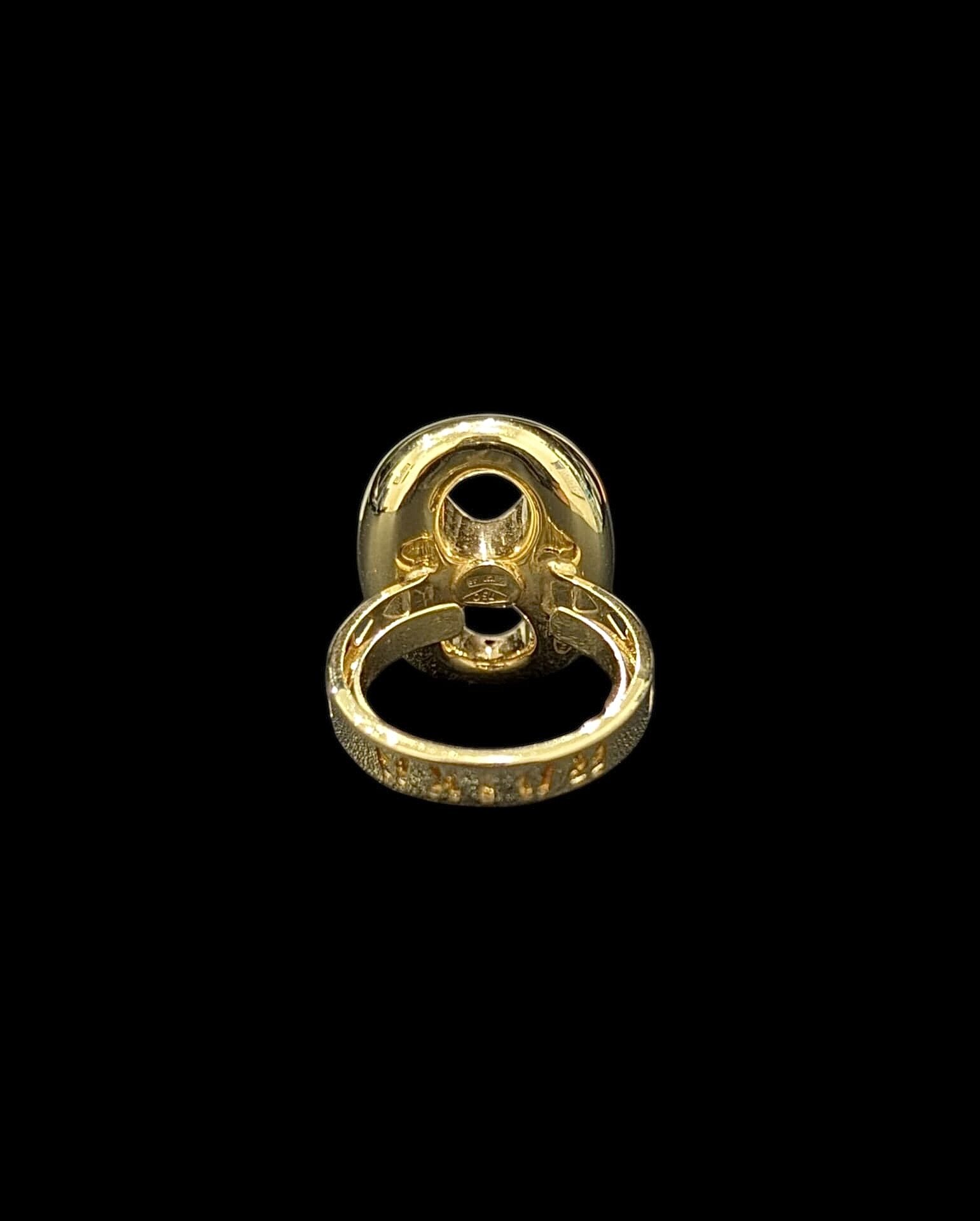 Bague Grain De Café Electroformé 18 mm – Image 4