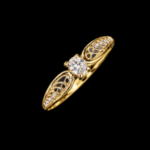 Bague Solitaire Filigrane 2 Ors