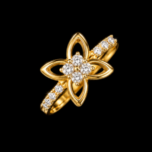 Bague Fleur de Lotus Empierrée