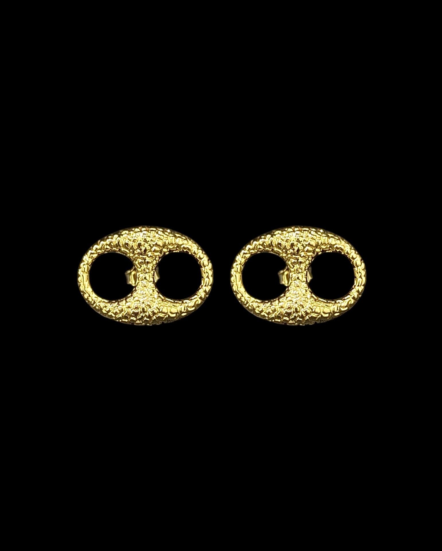Boucles D'Oreilles Grain de Café Nuggets 19 mm