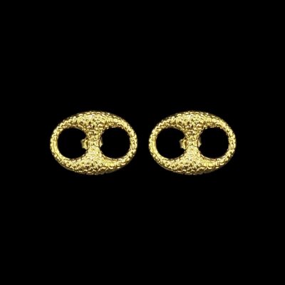 Boucles D'Oreilles Grain de Café Nuggets 19 mm