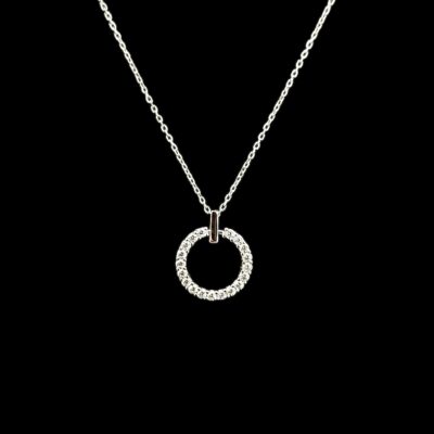 Collier Anneau Sertie