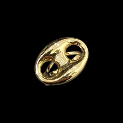 Bague En Fourche Grain De Café Horizontal 16 mm
