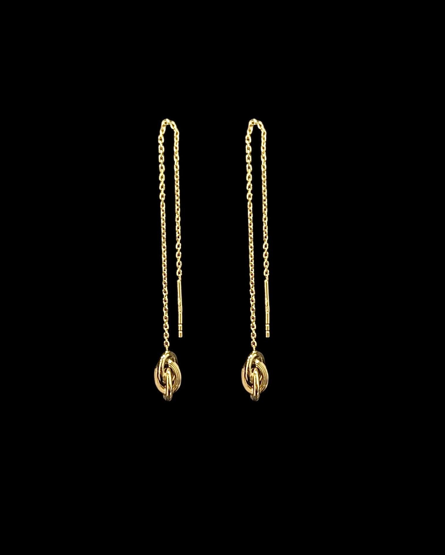 Boucles D'Oreilles Chainette Forçat Lisse Canellé