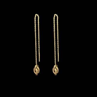 Boucles D'Oreilles Chainette Forçat Lisse Canellé