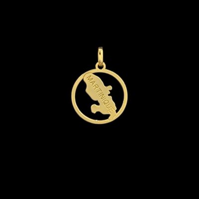 Pendentif Rond Martinique Entouré