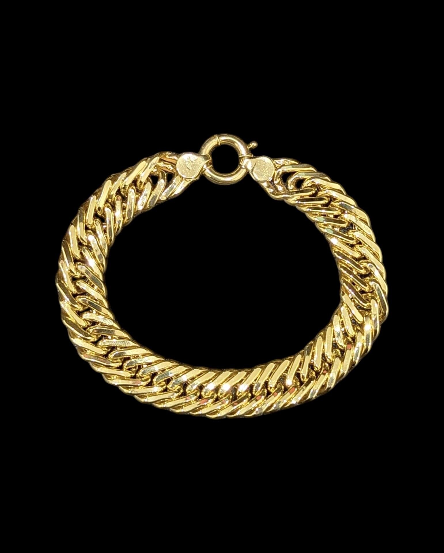 Bracelet Maille Gourmette Double 11 mm