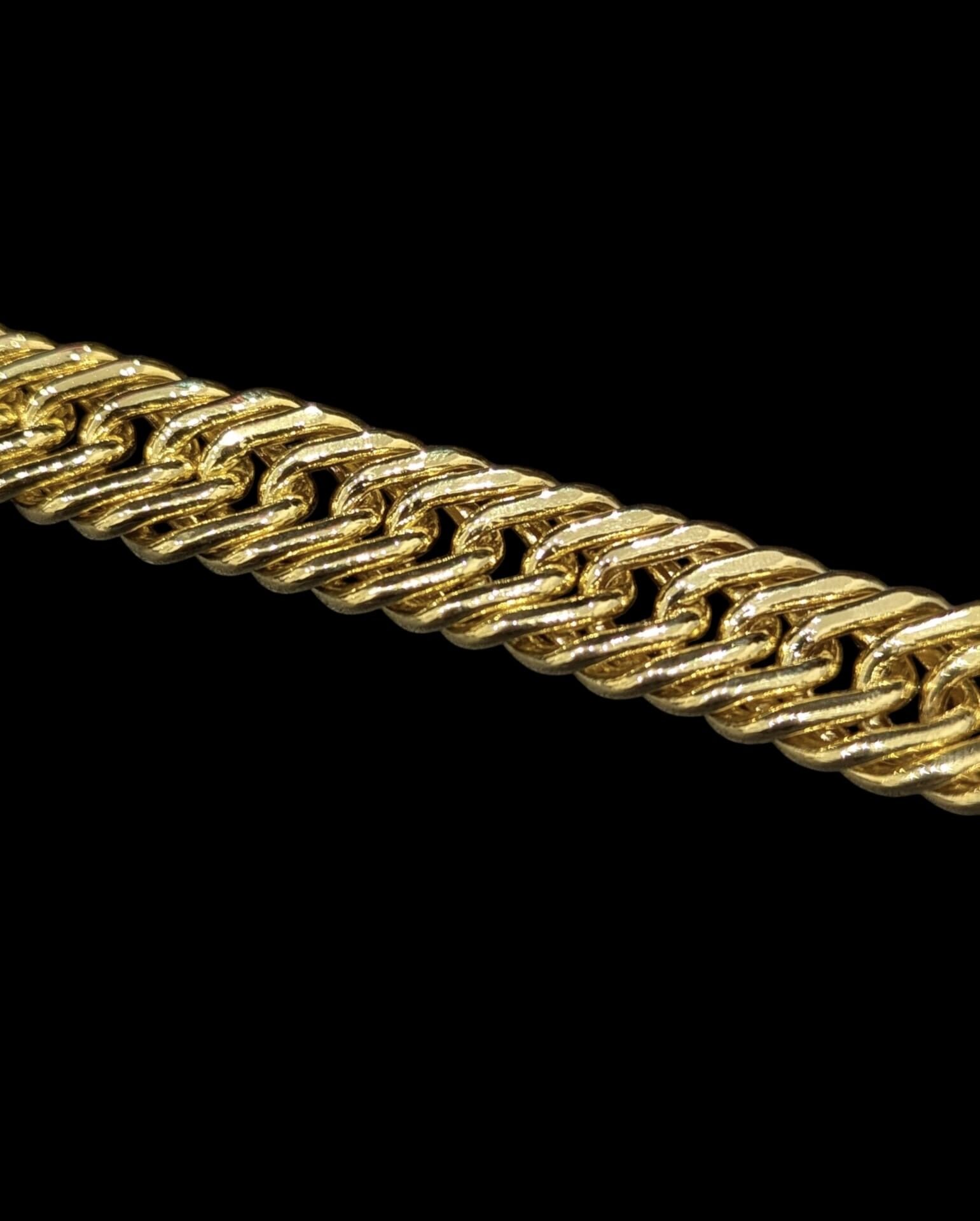 Bracelet Maille Gourmette Double 14 mm – Image 3