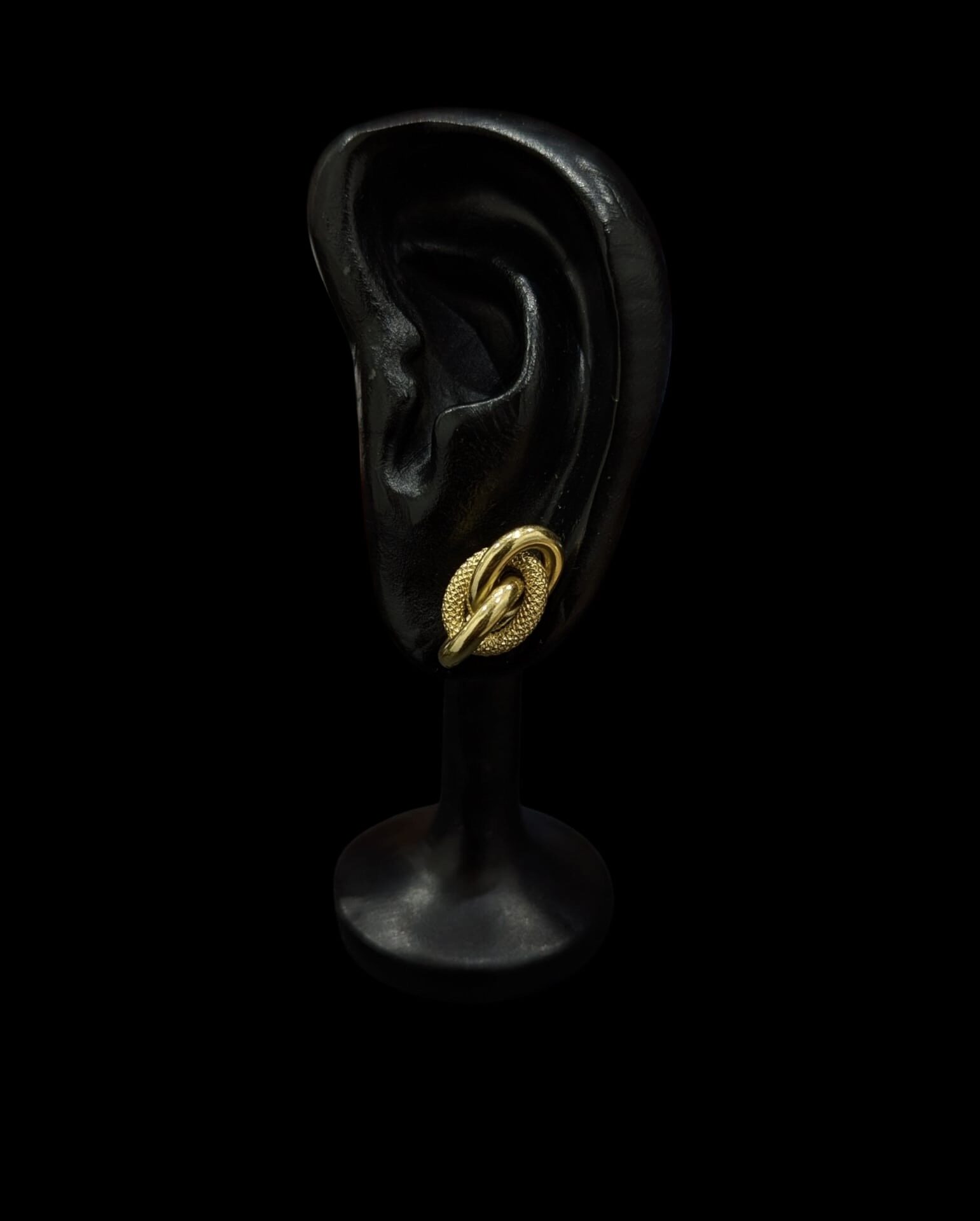 Boucles d'Oreilles Forçat Lisses Sablés 10 mm – Image 2
