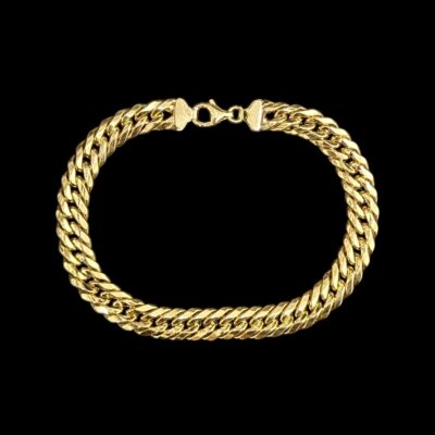 Bracelet Maille Gourmette 8 mm 20 cm