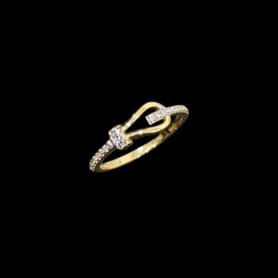 Bague Boucle Lisse & Sertis