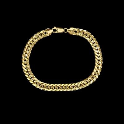 Bracelet Maille Gourmette 8 mm 22 cm