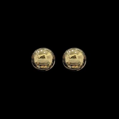 Boucles d'Oreilles Demi Grain d'Or 13 mm