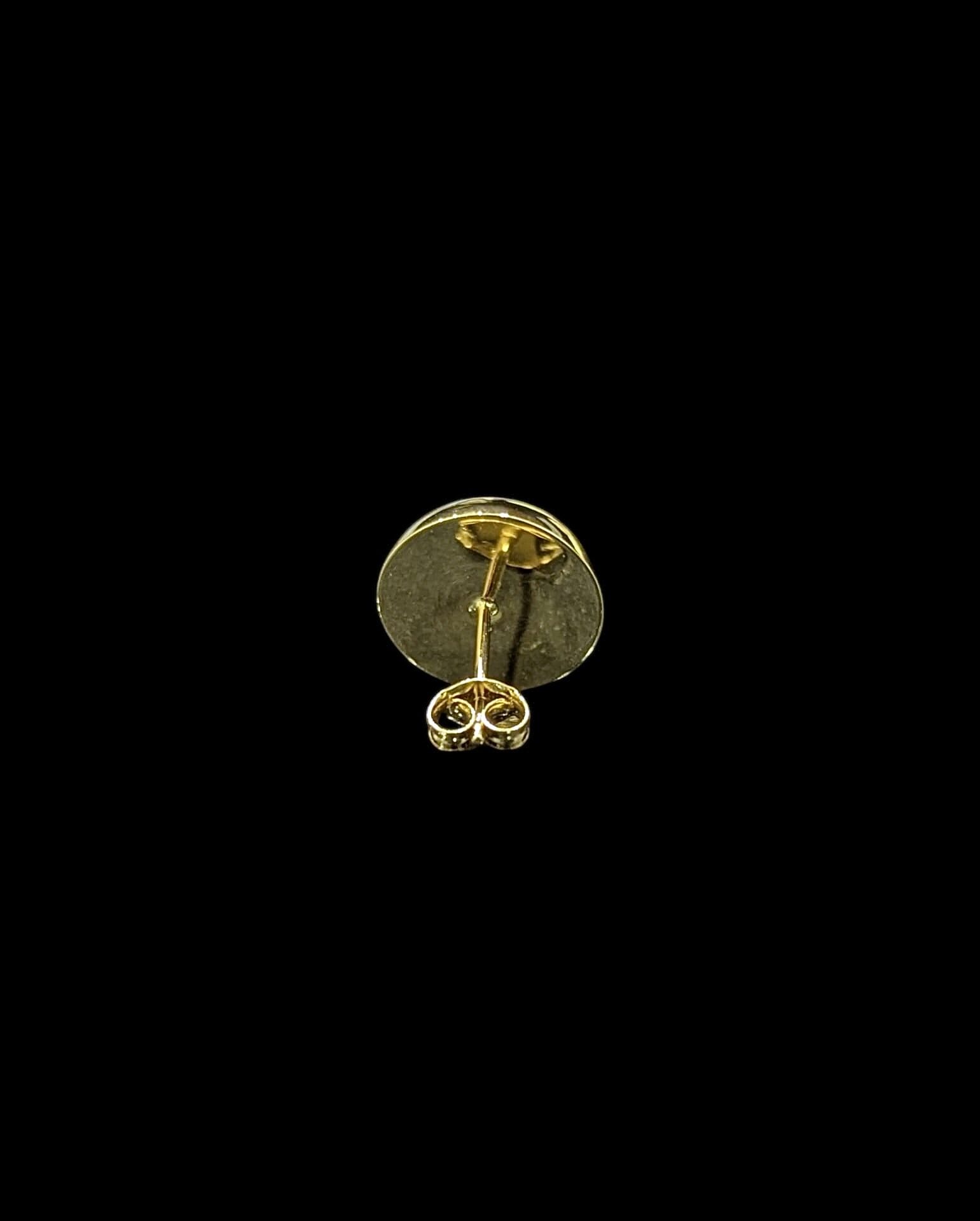 Boucles d'Oreilles Demi Grain d'Or 13 mm – Image 3