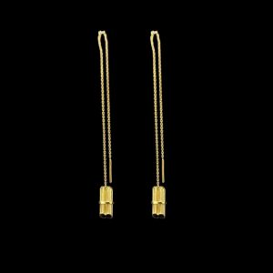 Boucles D'Oreilles Chainette "Cannes à Sucre"