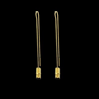 Boucles D'Oreilles Chainette "Cannes à Sucre"