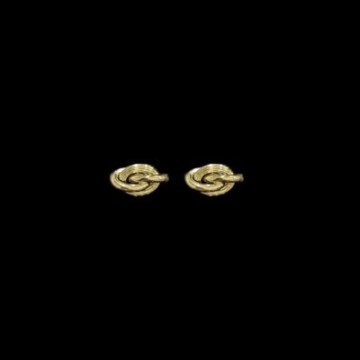 Boucles d'Oreilles Forçat Lisses Canellées 6 mm