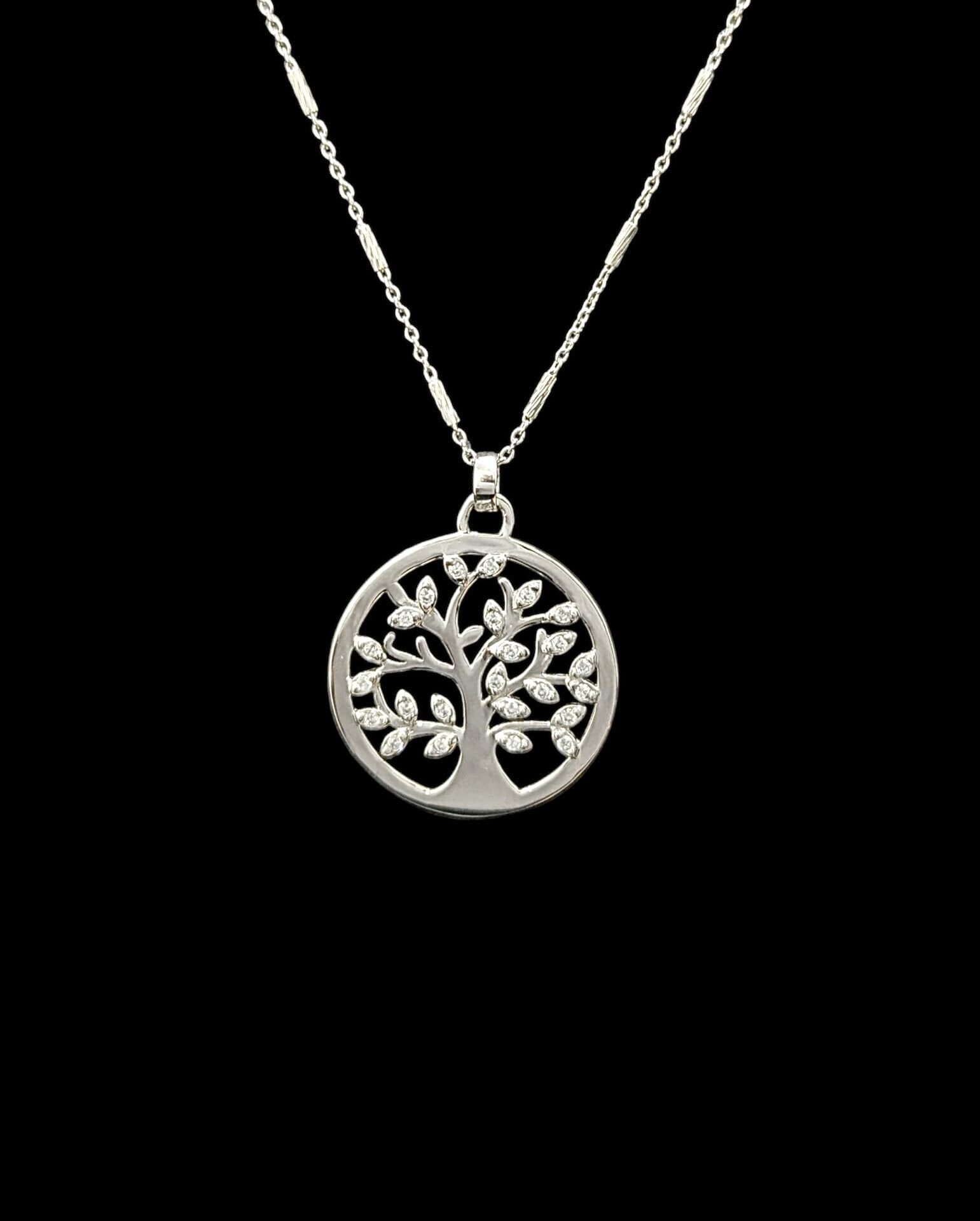 Collier Rond Arbre De Vie