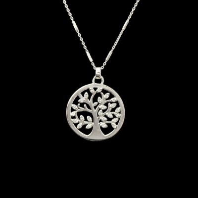 Collier Rond Arbre De Vie